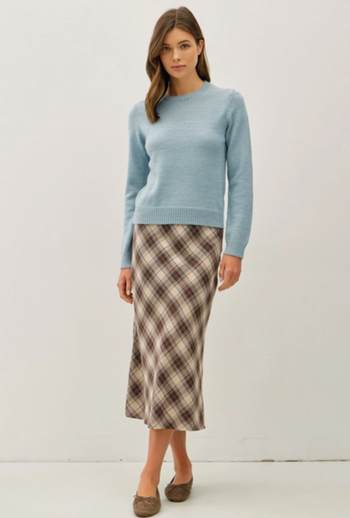 Be Cool Wool Blended Basic Cropped Sweater