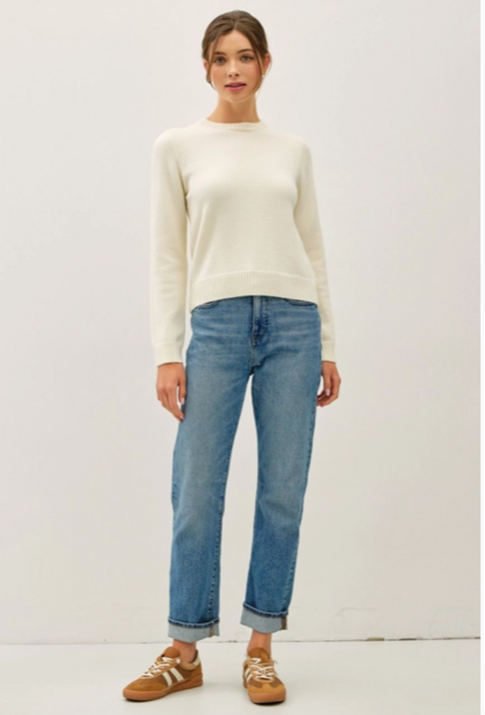 Be Cool Wool Blended Basic Cropped Sweater