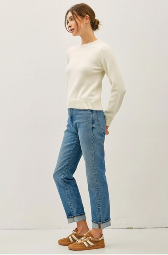 Be Cool Wool Blended Basic Cropped Sweater