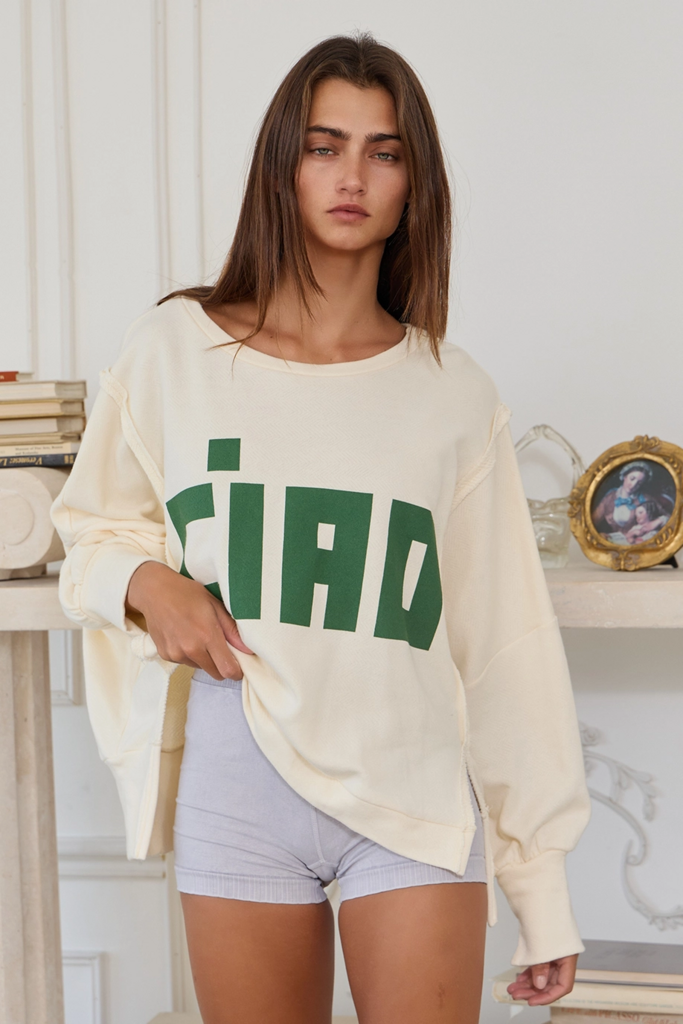 BucketList Ciao Oversized Sweatshirt