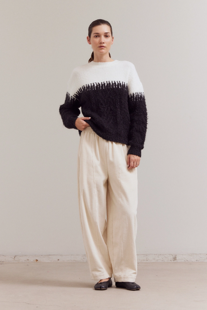 Grade and Gather Abstract Block Print Pattern Sweater