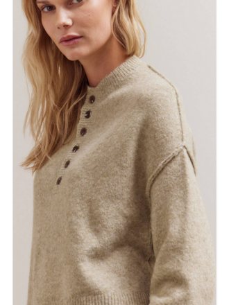 Grade and Gather Half Button Down Sweater