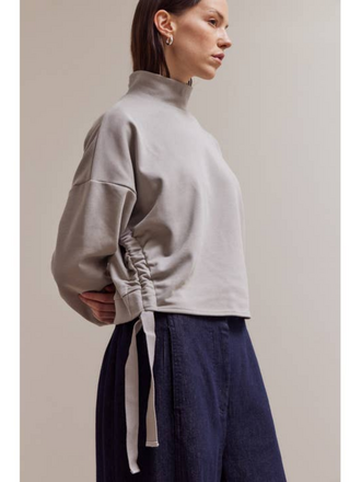 Grade and Gather Side Scrunch Long Sleeve T-Shirt