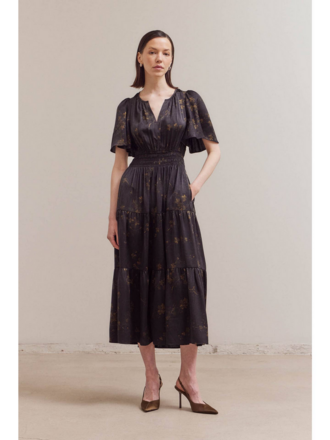 Grade and Gather Floral Printed Dress