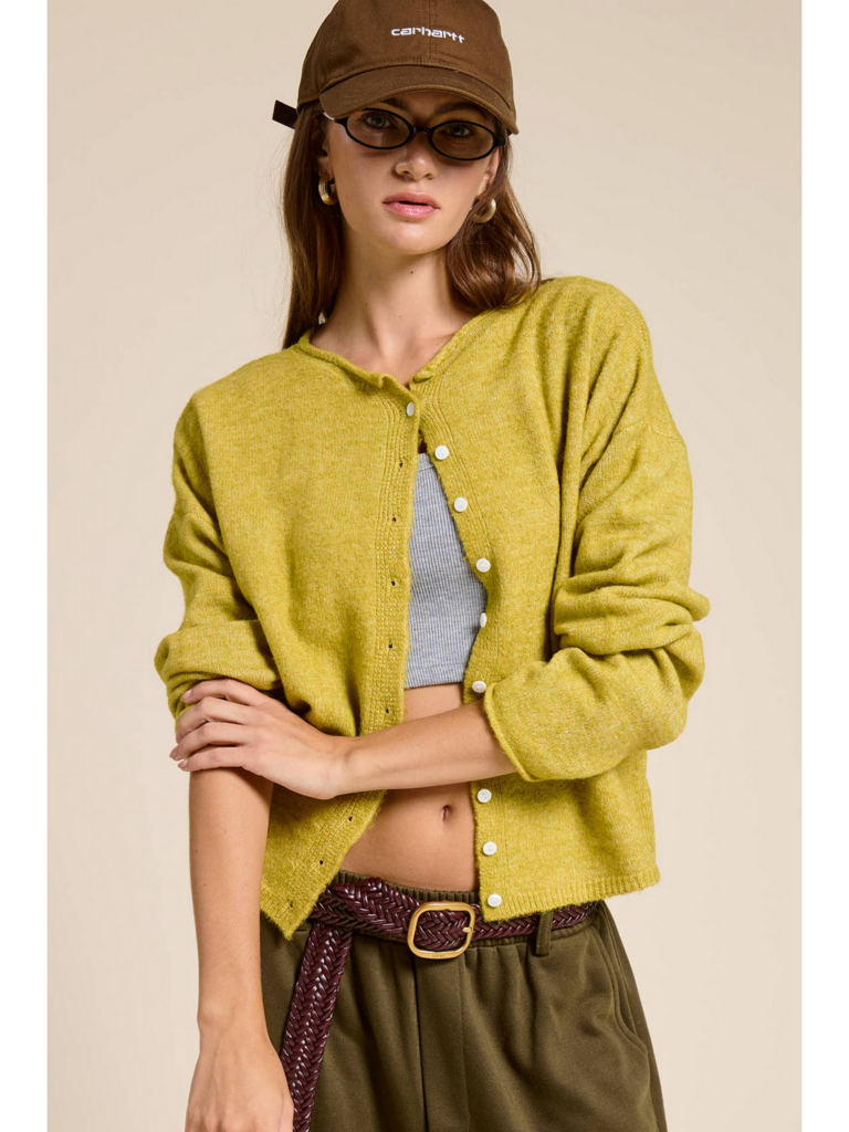 Mimosa Essential Button Down Cardigan Top