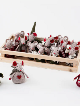 One Hundred 80 Degrees Mouse Ornament - Assorted Styles