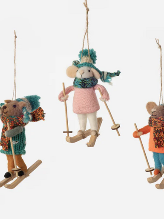 One Hundred 80 Degrees Mouse Ornament - Assorted