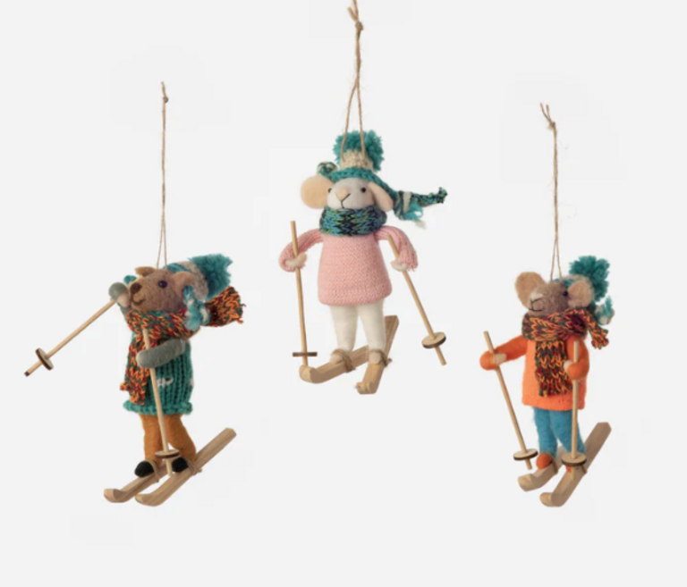 One Hundred 80 Degrees Mouse Ornament - Assorted