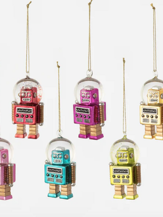 One Hundred 80 Degrees Mini Robot Ornament - Assorted