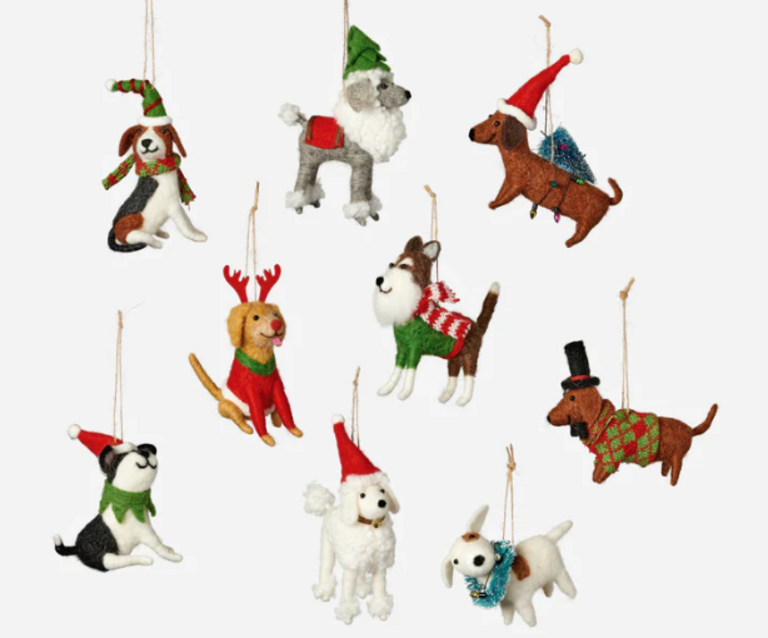 One Hundred 80 Degrees Dog Ornament - Assorted