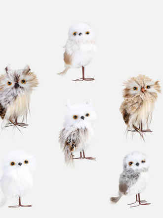One Hundred 80 Degrees Arctic Owl Ornament - Assorted
