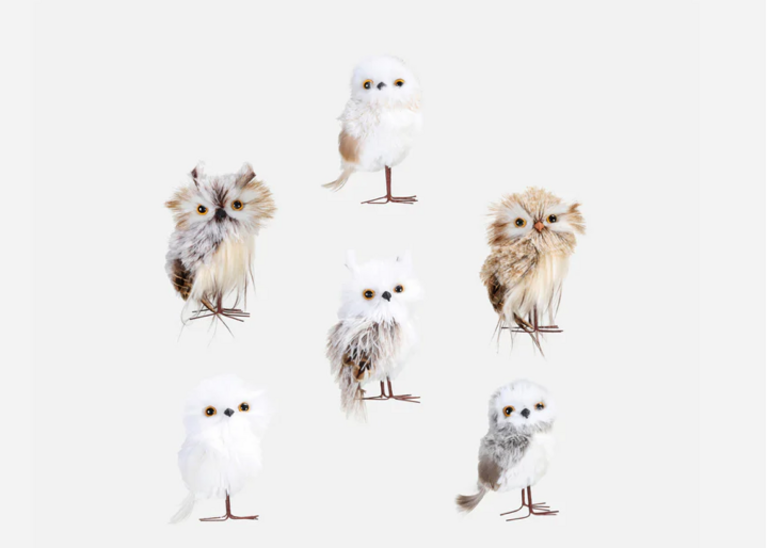 One Hundred 80 Degrees Arctic Owl Ornament - Assorted