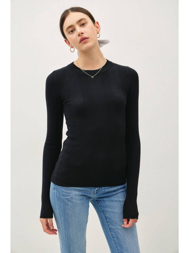 Be Cool Basic Patterned Knit Sweater