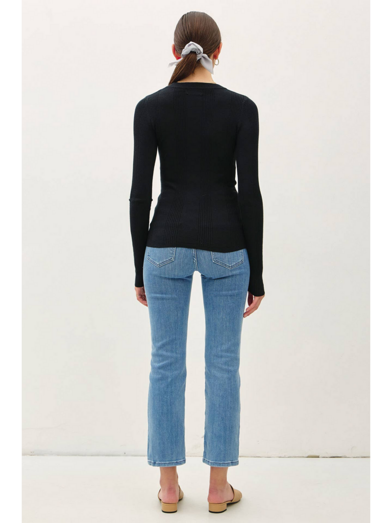 Be Cool Basic Patterned Knit Sweater