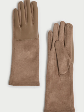 Look By M Clyde Classic Midi Gloves - Camel
