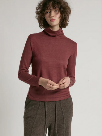 Look By M Lightweight Cashmere Blend Turtleneck Sweater