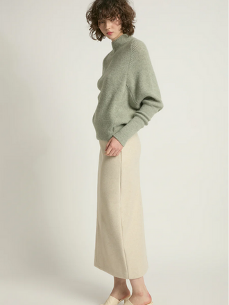 Look By M Mockneck Batwing Sleeves Sweater