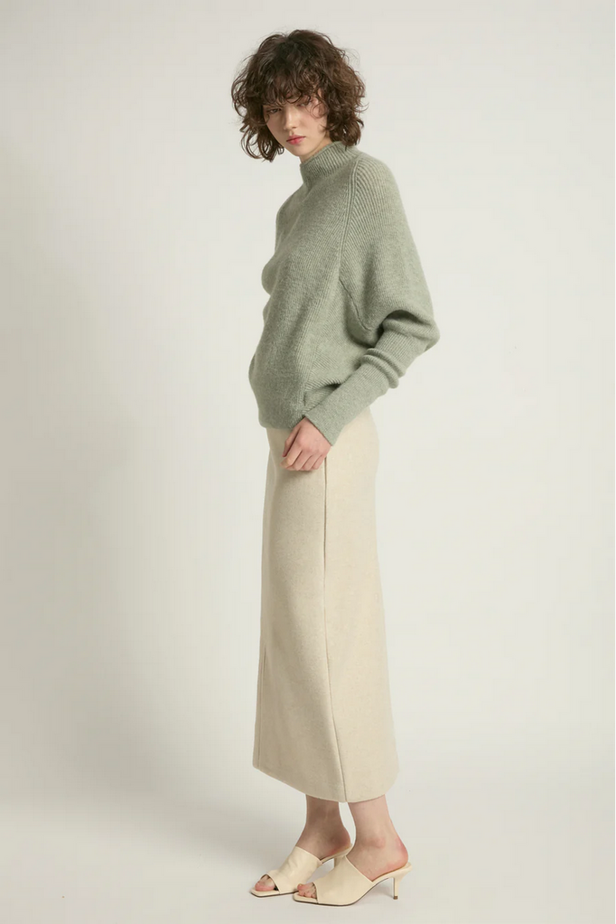 Look By M Mockneck Batwing Sleeves Sweater