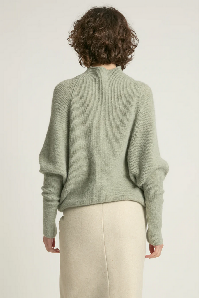 Look By M Mockneck Batwing Sleeves Sweater
