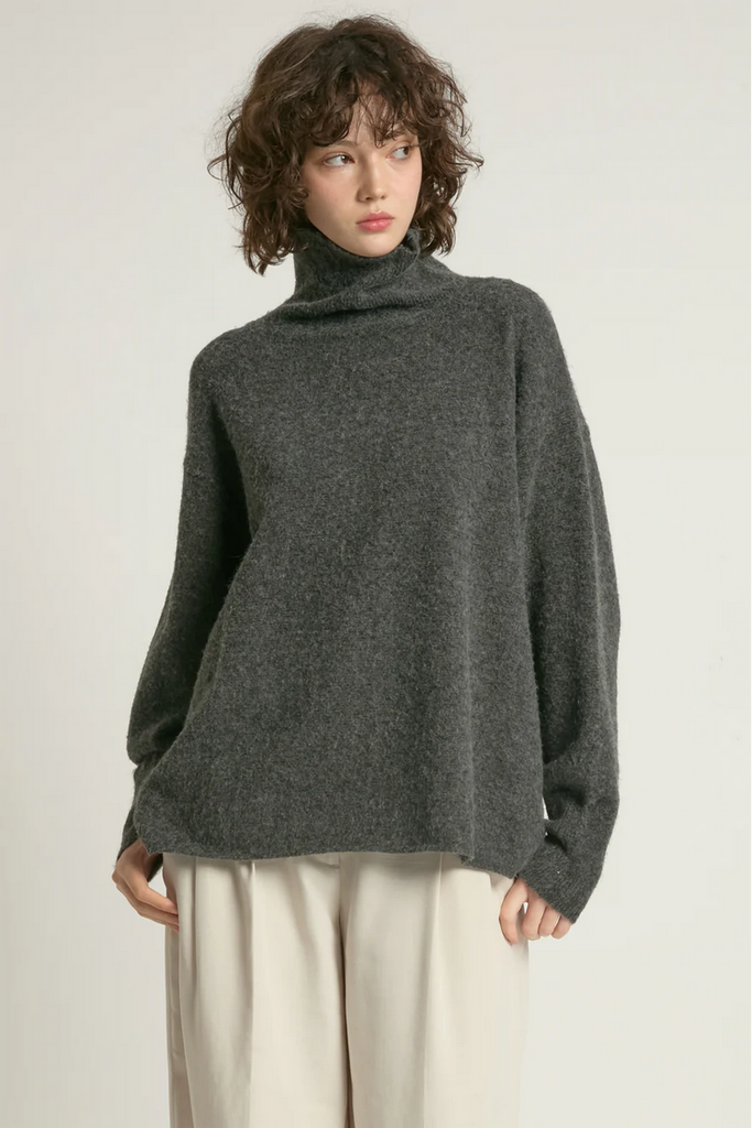 Look By M Slouch Turtleneck Sweater