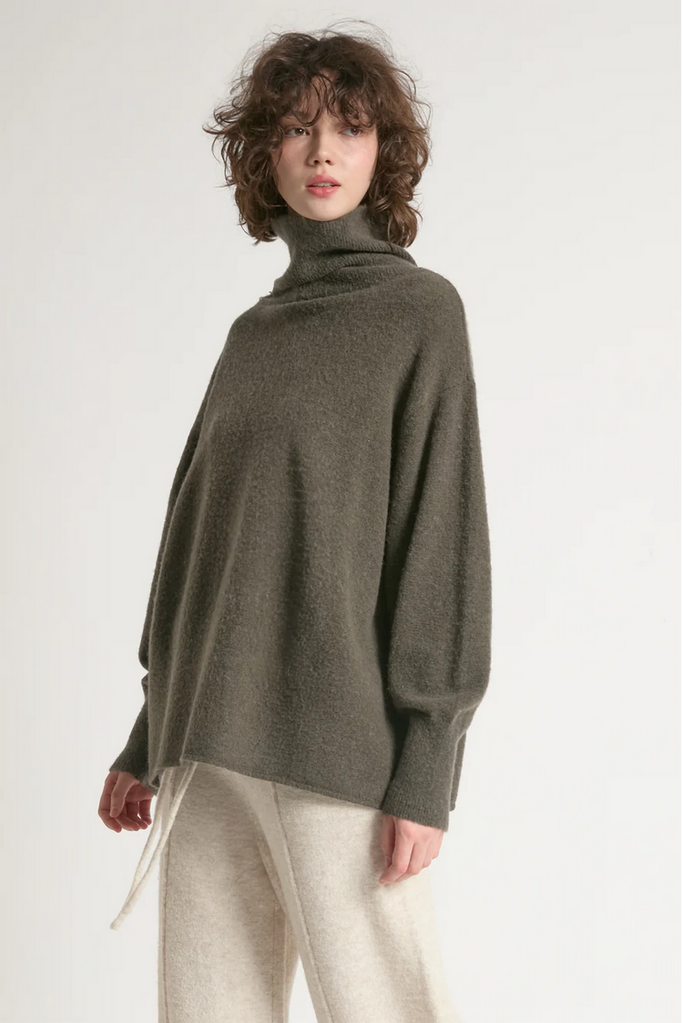 Look By M Slouch Turtleneck Sweater