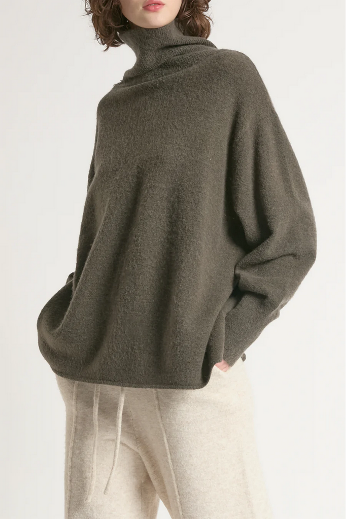 Look By M Slouch Turtleneck Sweater