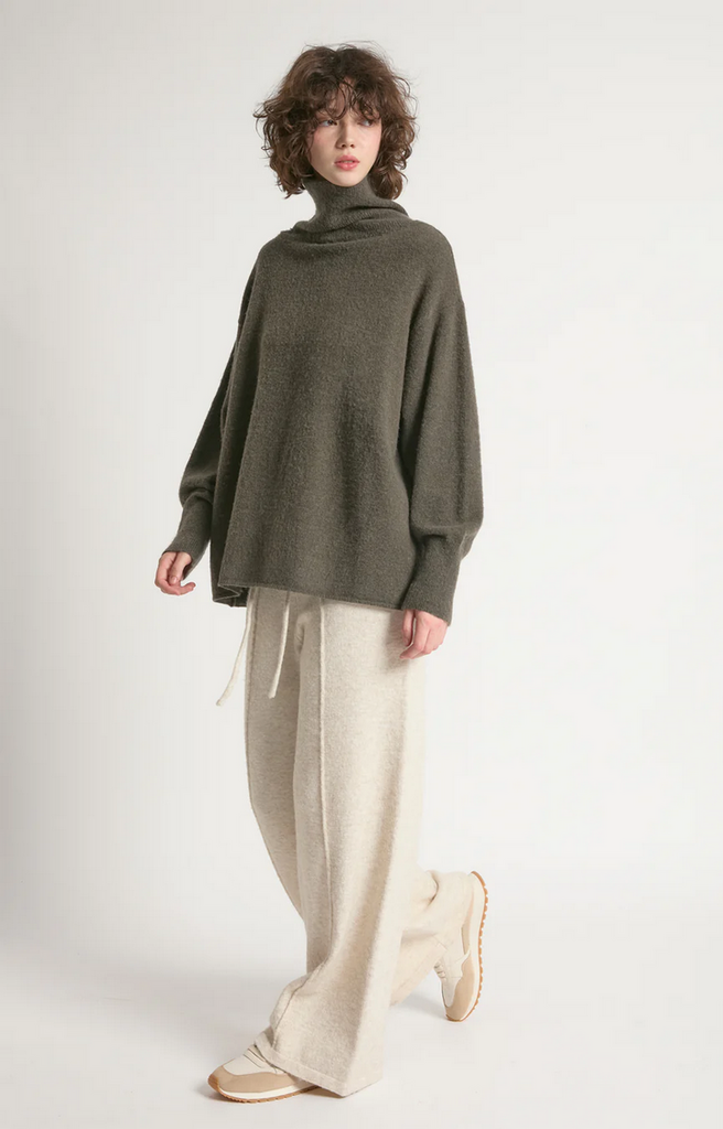 Look By M Slouch Turtleneck Sweater