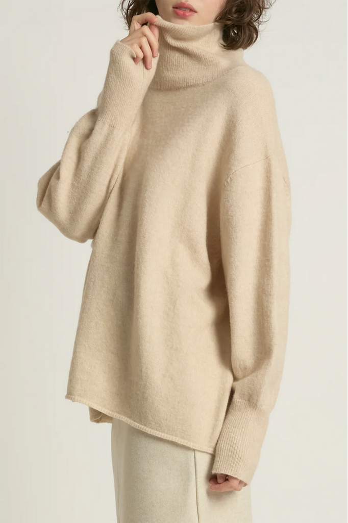 Look By M Slouch Turtleneck Sweater