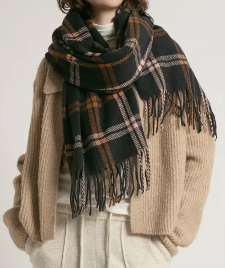 Look By M Ashbury Check Scarf