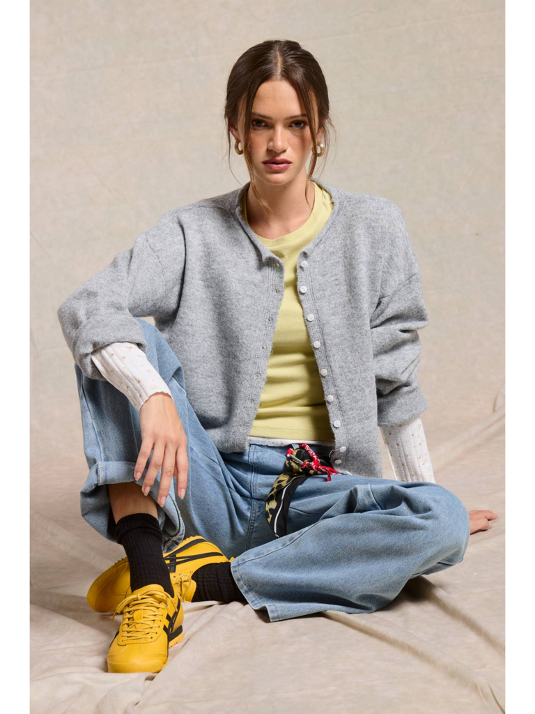 Mimosa Essential Button Down Cardigan Top