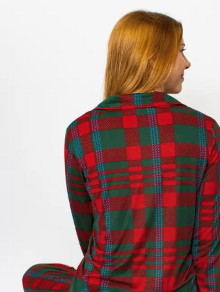 The Royal Standard Telluride Plaid Long Sleeve Button Up Sleep Shirt