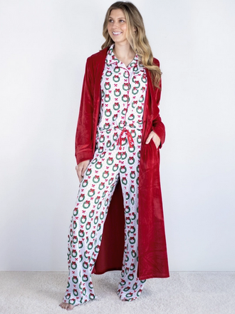 The Royal Standard Classic Harbin Robe Dark Red