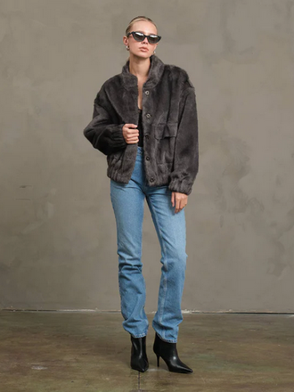 Raisonnel Faux Mink Jacket