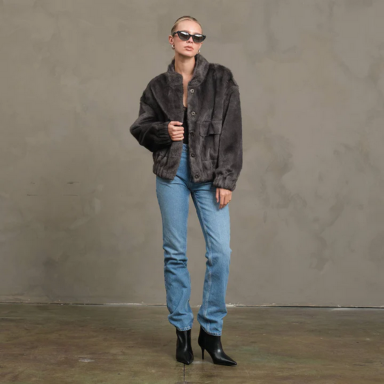 Raisonnel Faux Mink Jacket