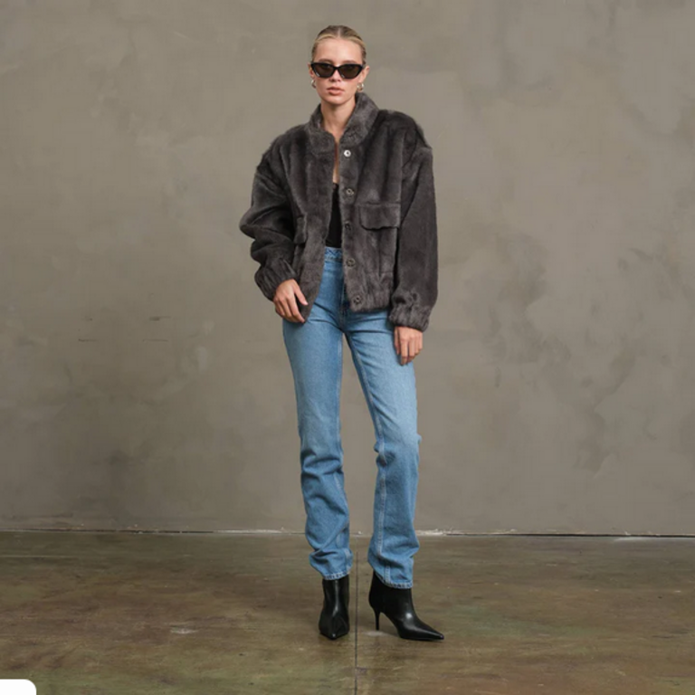 Raisonnel Faux Mink Jacket