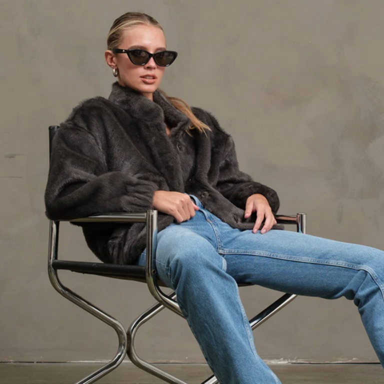 Raisonnel Faux Mink Jacket