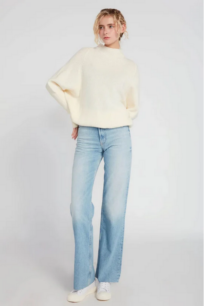 Look By M Mockneck Batwing Sleeves Sweater
