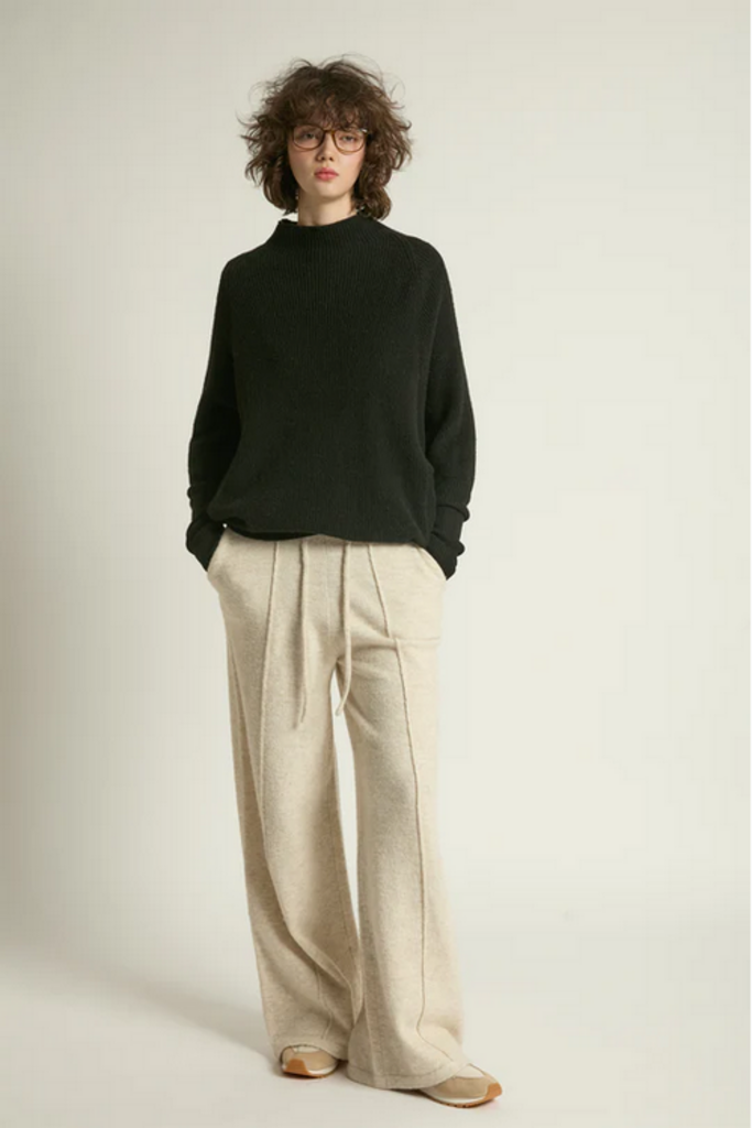 Look By M Mockneck Batwing Sleeves Sweater