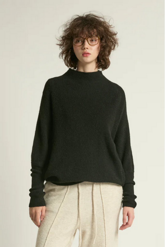 Look By M Mockneck Batwing Sleeves Sweater