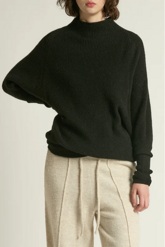 Look By M Mockneck Batwing Sleeves Sweater