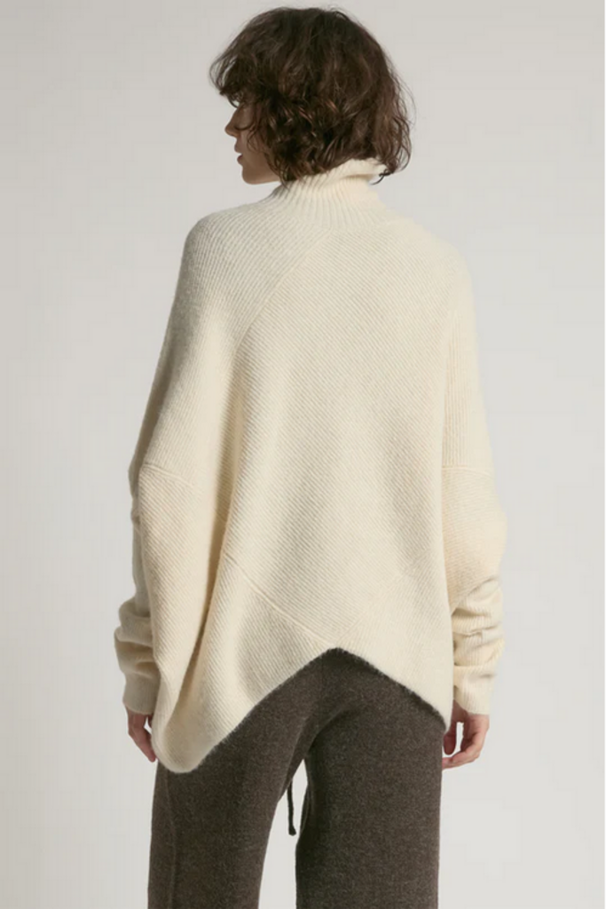 Look By M Notch Knit Pullover Sweater ONE SIZE