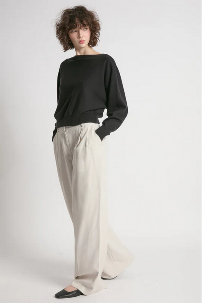 Look By M Aura Crop Sweater ONE SIZE