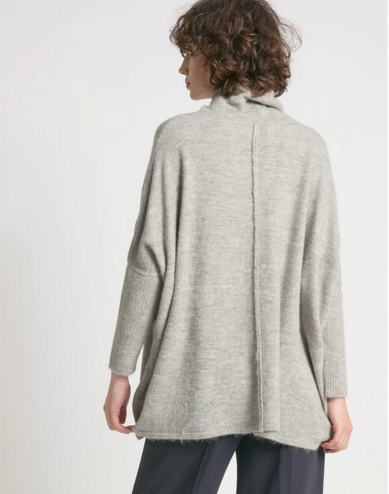 Look By M Center Seam Soft Turtleneck