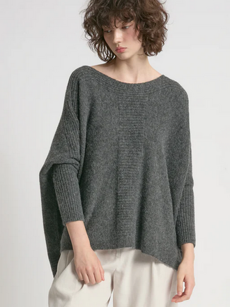 Look By M Dolman Poncho Sweater