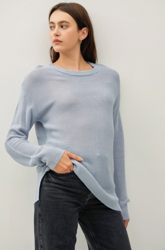 Be Cool Round Neck Boyfriend Fit Sweater