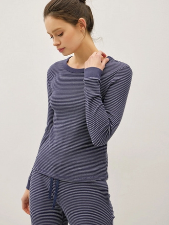 Be Cool Stitched Thermal Crew Neck Top