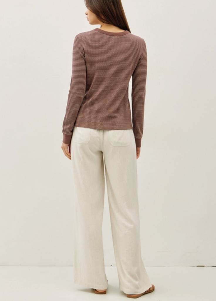 Be Cool Stitched Thermal Crew Neck Top