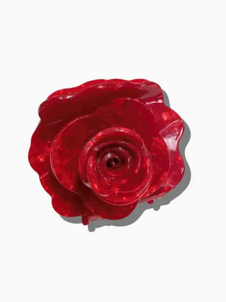 Solar Eclipse Handmade Origami Rose Flower Claw Hair Clip