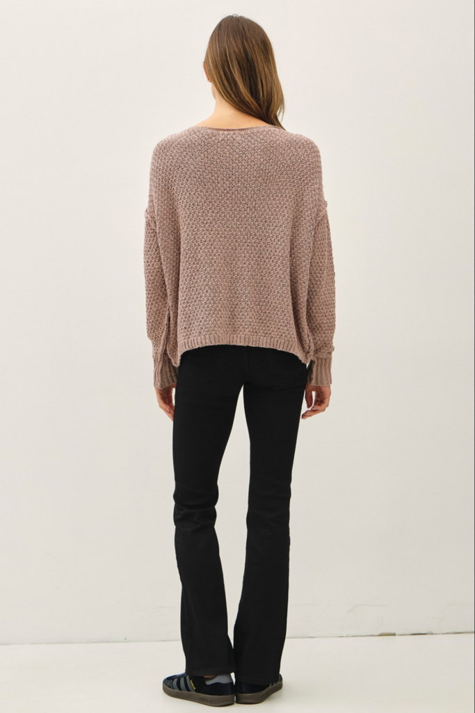 Be Cool Chunky Cable Textured Knit Sweater
