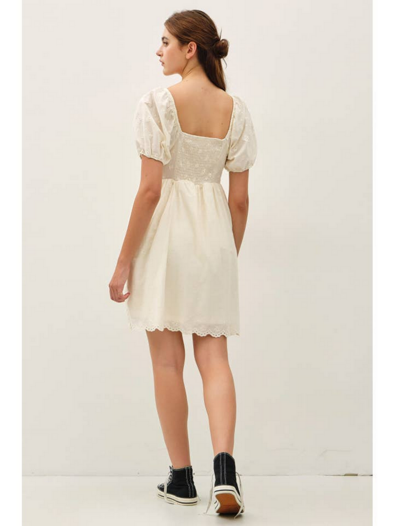 Be Cool Eyelet Mini Sundress